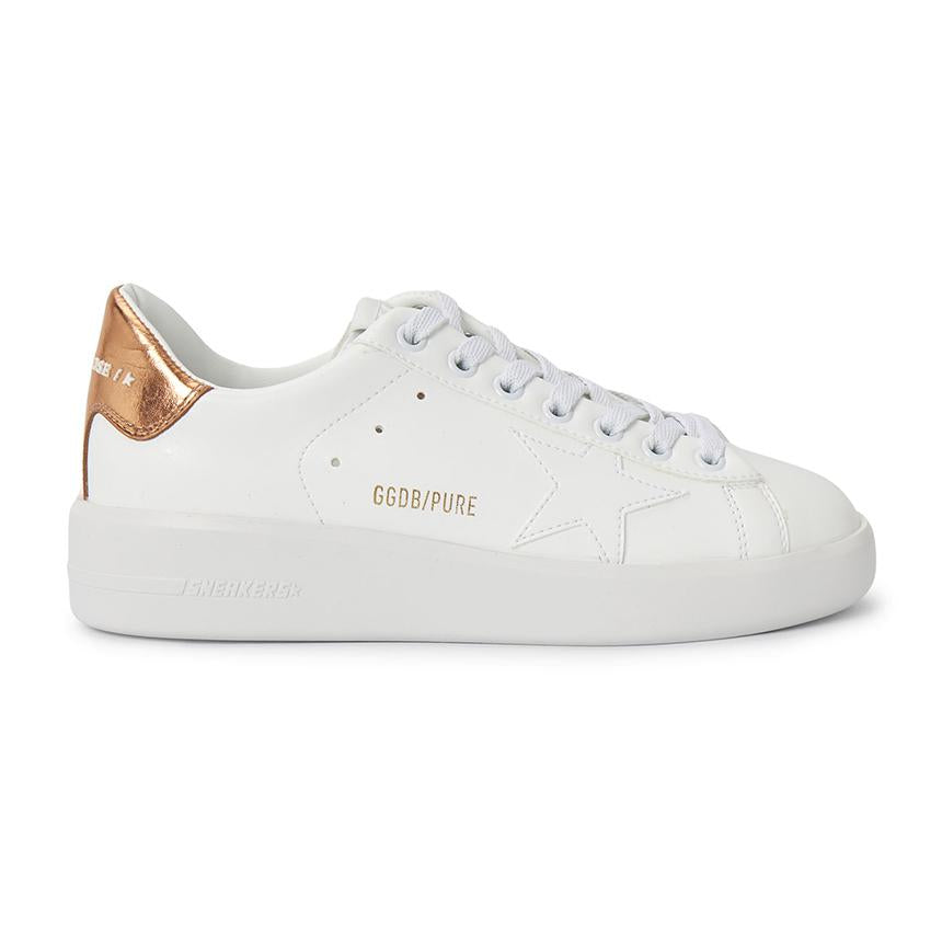 GOLDEN GOOSE Purestar White Leather Low-Top Sneakers Women