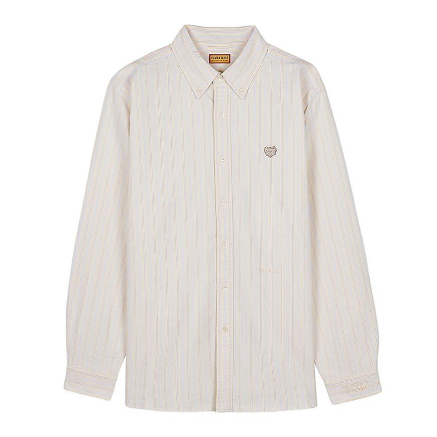 Humanmade Men’s Striped Oxford Long Sleeve Shirt HM31SH030 YELLOW