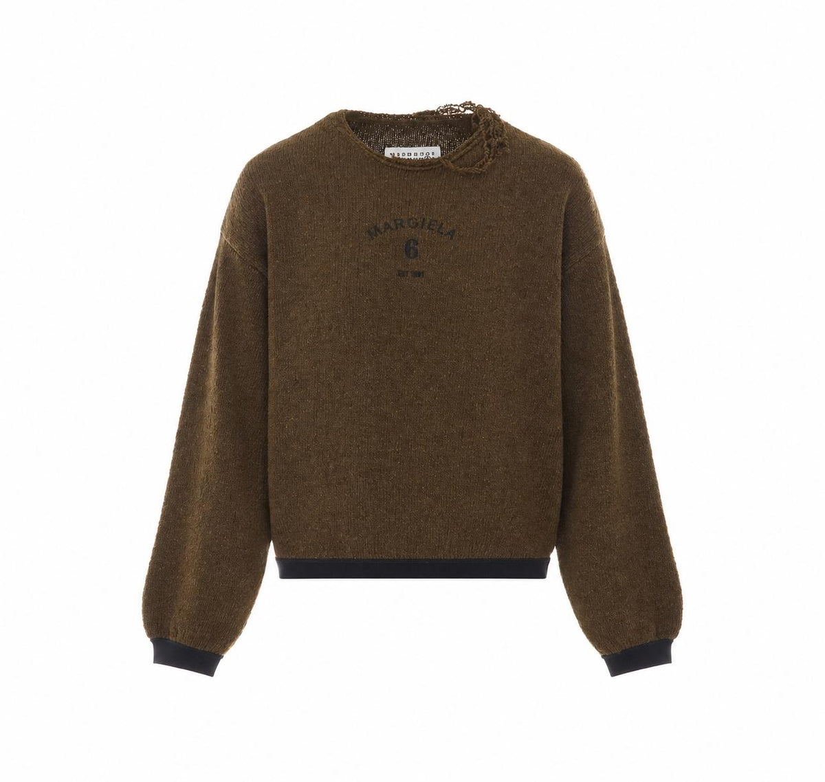 Maison Margiela Knit Wool Crewneck Sweatshirt Women’s FW26