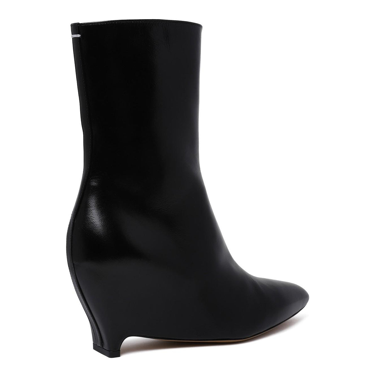 Maison Margiela Black Leather Ankle Boots