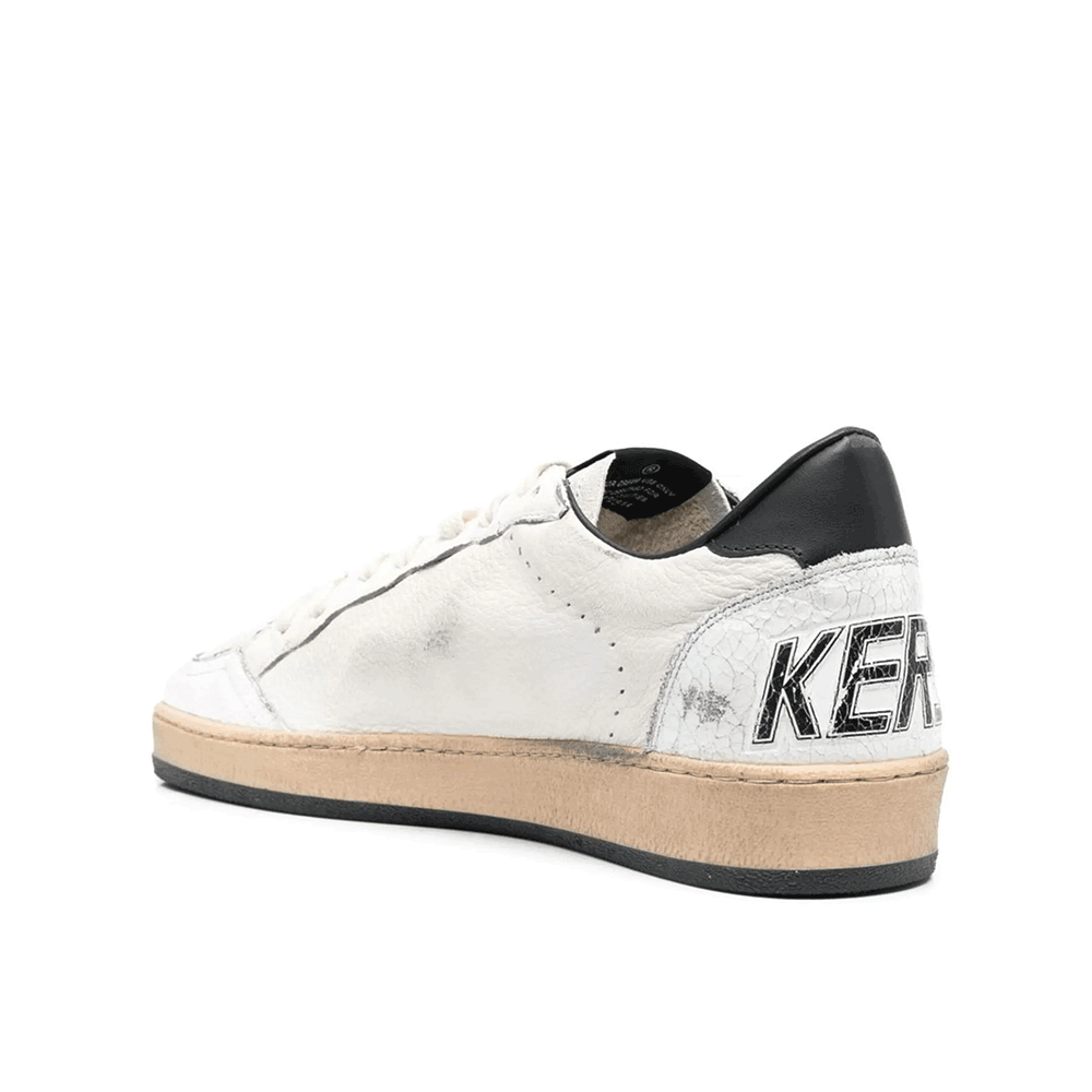 GOLDEN GOOSE Ball Star Men’s Low-Top Sneakers White Leather