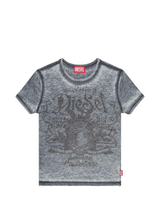 DIESEL Short Sleeve T-Shirt White Women’s Cotton Tee