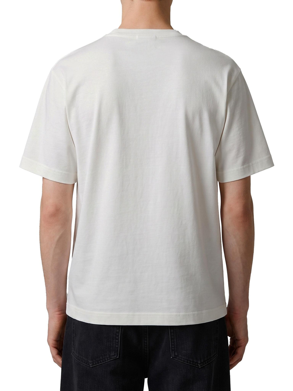 BURBERRY Short Sleeve Cotton T-Shirt Navy Men