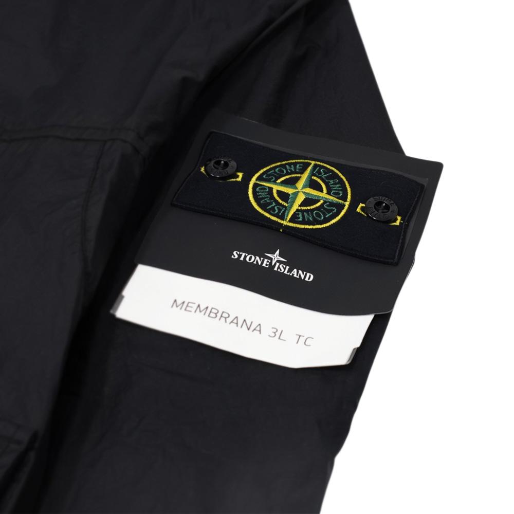 STONE ISLAND Membrana Hooded Men’s Jacket Black