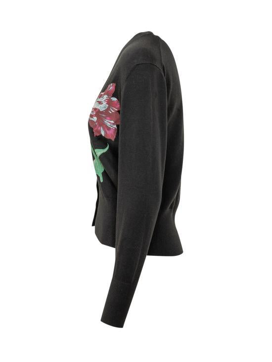KENZO Women’s Knit Cardigan FG6 2CA764 3ES 99J BLACK DOM