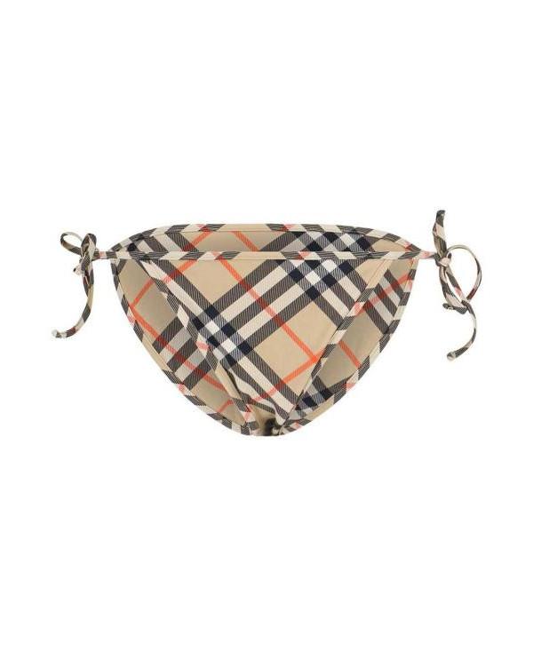 BURBERRY Check Bikini Briefs Swimwear