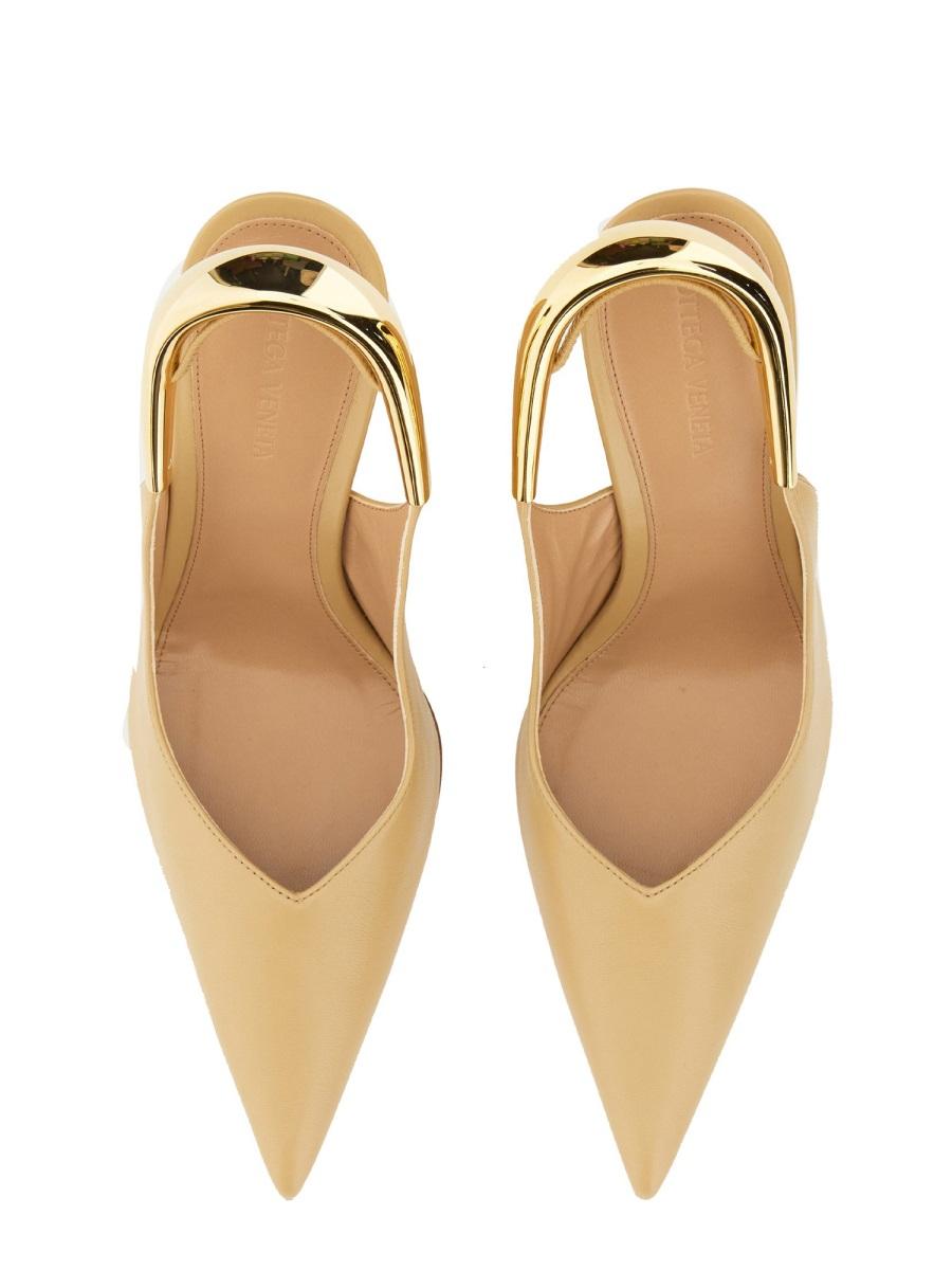 Bottega Veneta Leather Slingback Pumps