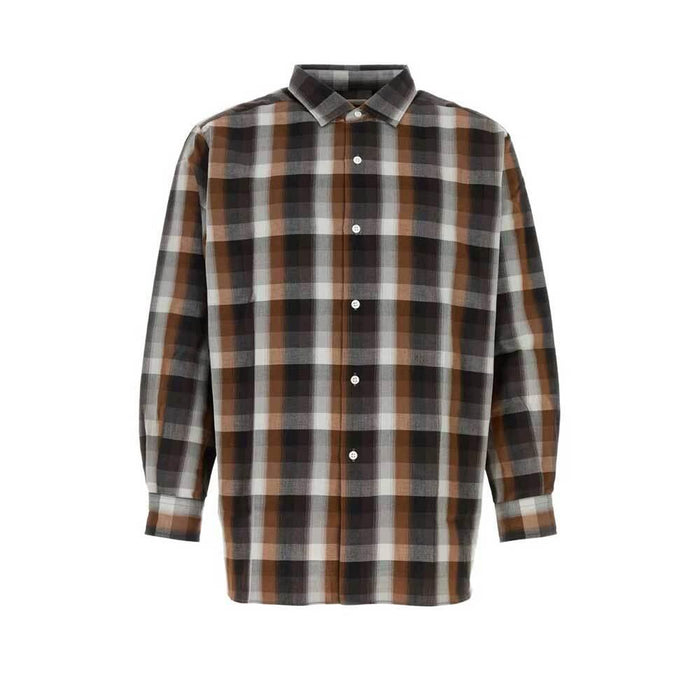 nanamica Regular Collar Long Sleeve Shirt Wind Style S26SG059E BR
