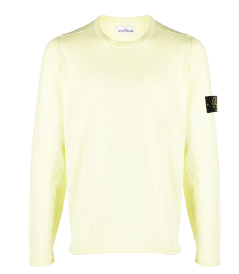 STONE ISLAND Lemon Crewneck Knit Sweater for Men 8015502 B0 V0031
