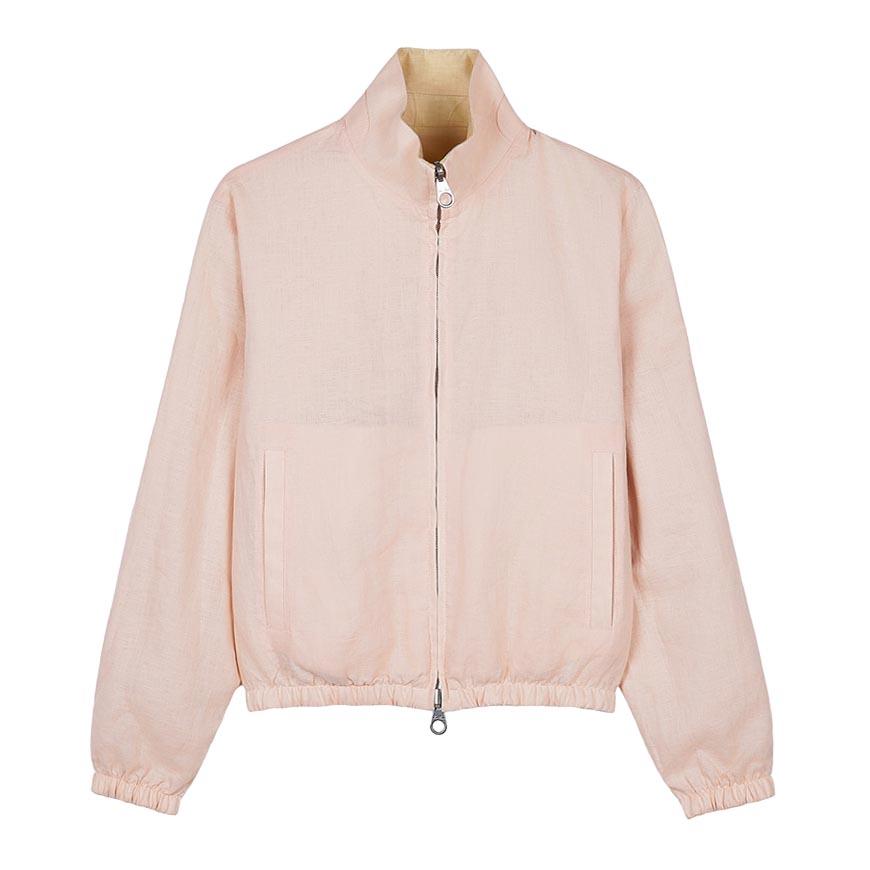 Loro Piana Women’s Linen Bomber Jacket FAQ0520 B5ZG