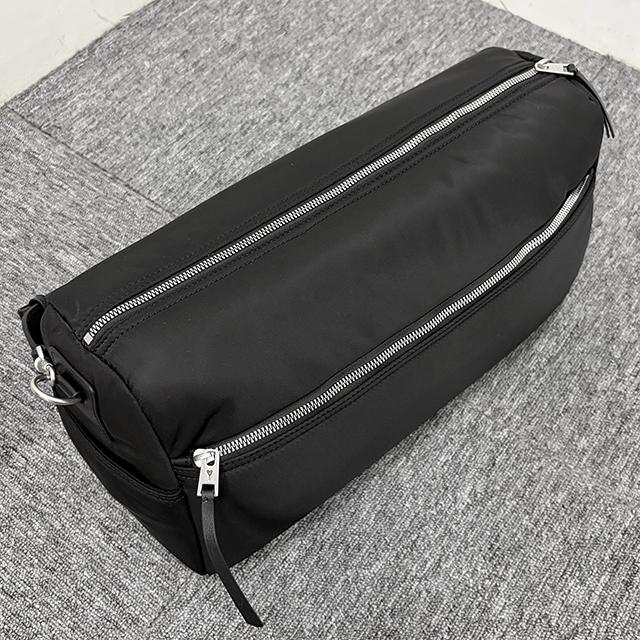 AMI Heart Logo Padded Nylon Marcel Shoulder Bag ULL706 AW0001 001