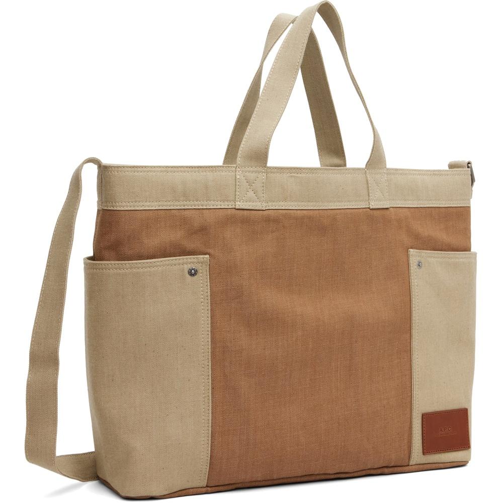 A.P.C. Javin Cabas Canvas Tote Bag Black Unisex