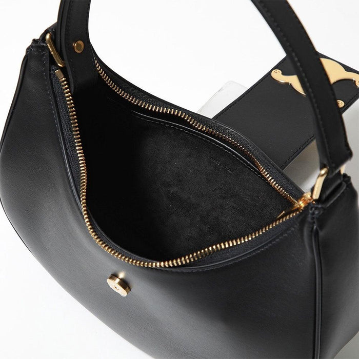 CELINE Triomphe Ava Hobo Shoulder Bag Black