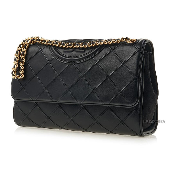 Tory Burch Soft Stitch Shoulder Bag Black Women’s