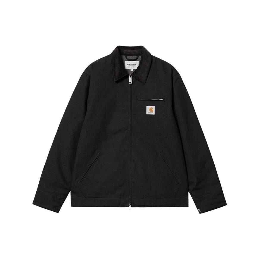 CARHARTT WIP Detroit Jacket Black Cotton Canvas Mens Jacket