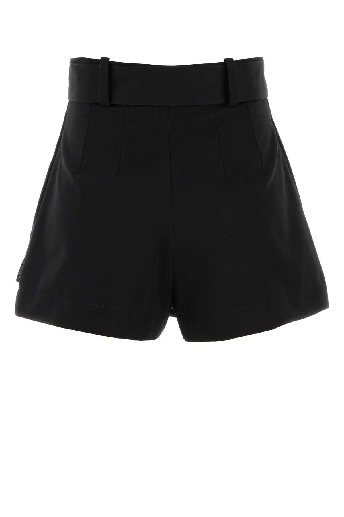 Moncler Black Nylon Logo Short Shorts