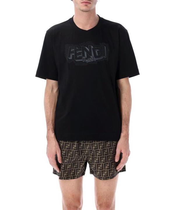 FENDI Short Sleeve T-Shirt Men’s Cotton Tee