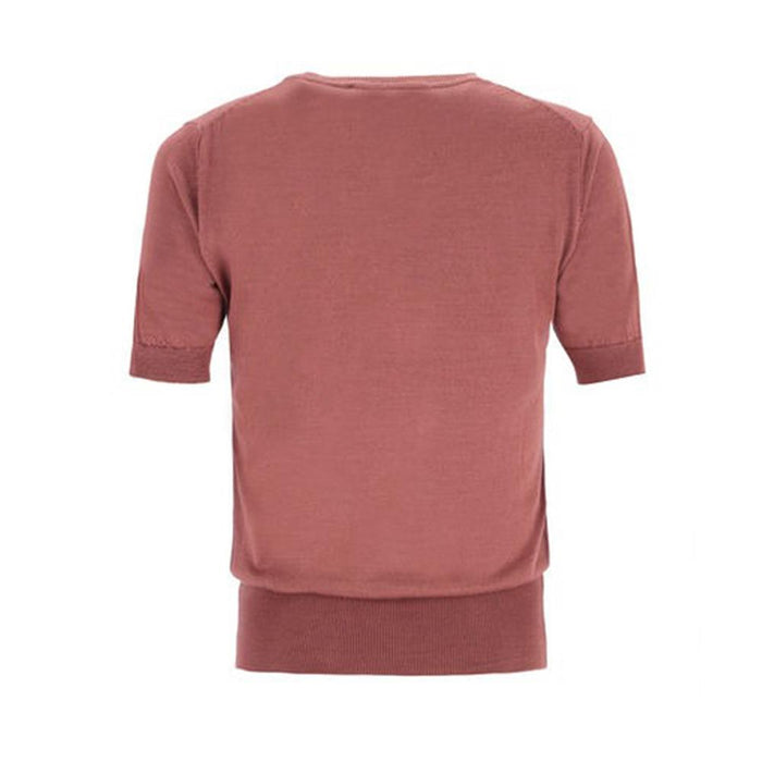 Vivienne Westwood Bea Knit Top Rose Round Neck Sweater