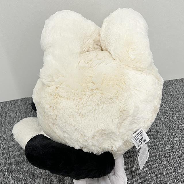 jELLYCAT Bashful Lopperty Black Cream Puppy Huge Plush Keyring