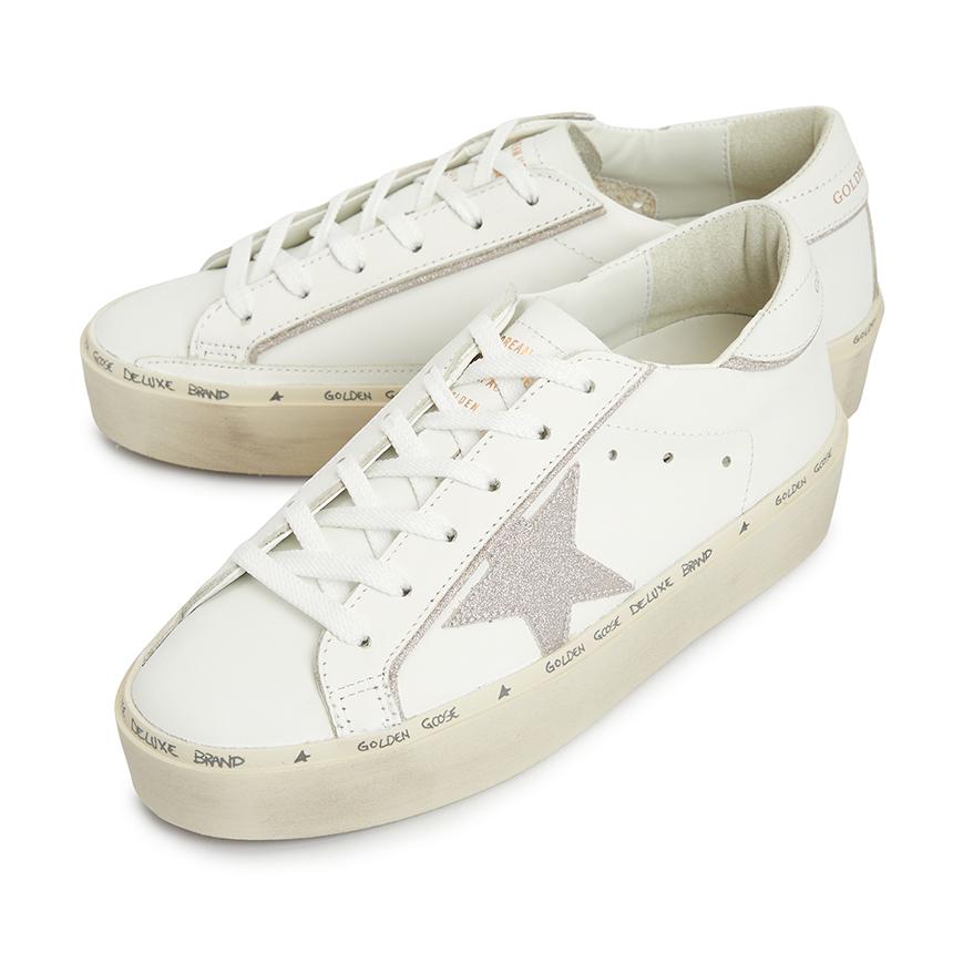 GOLDEN GOOSE Hi Star Leather Low-Top Sneakers Women White