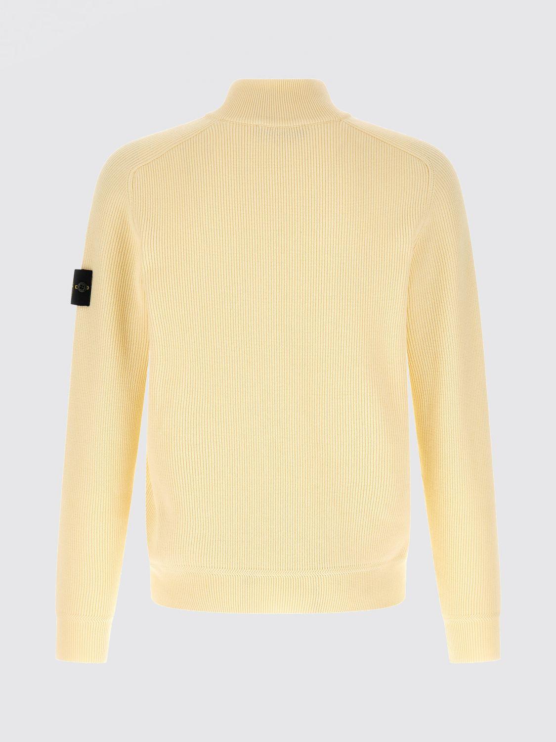 STONE ISLAND Wool Round Neck Knit Sweater Navy Men