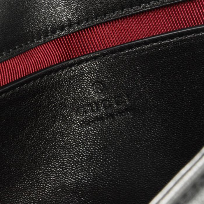 GUCCI GG Marmont Small Shoulder Bag Black Leather