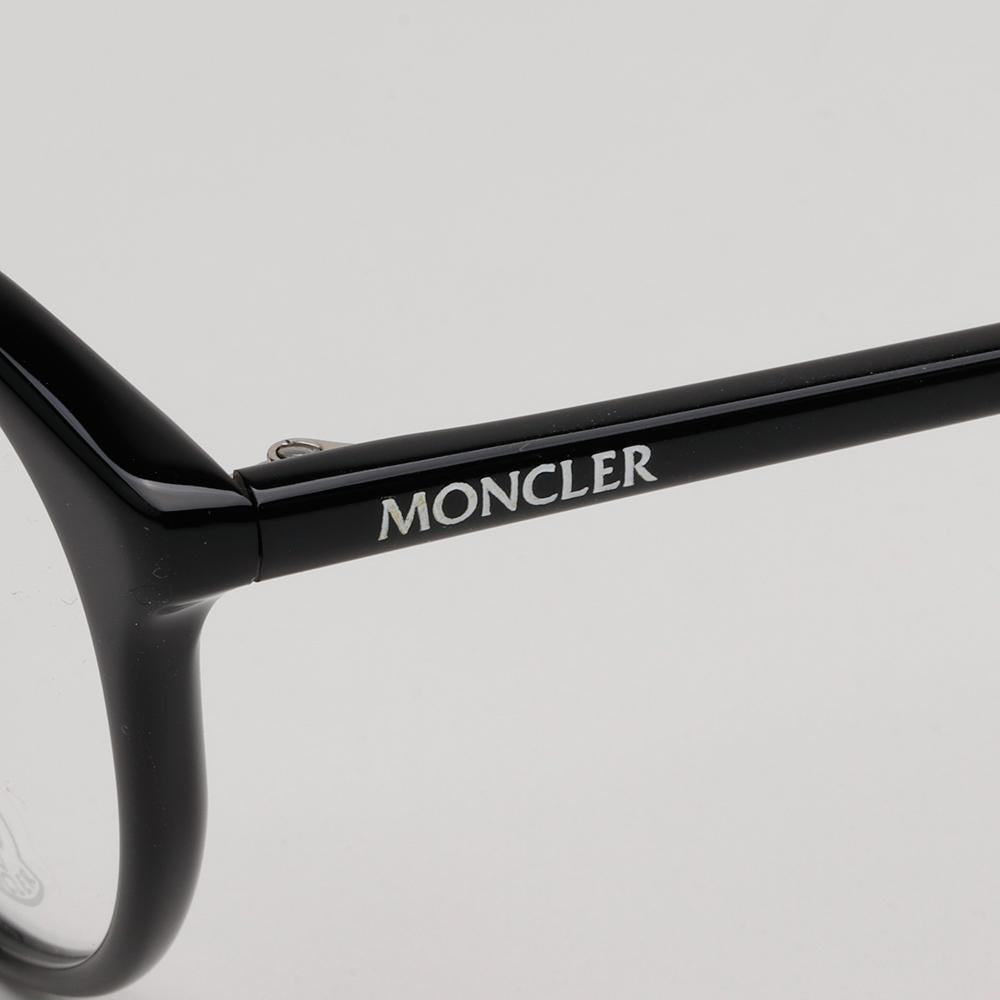 Moncler Lightweight Round Acetate Eyeglass Frames Black Unisex