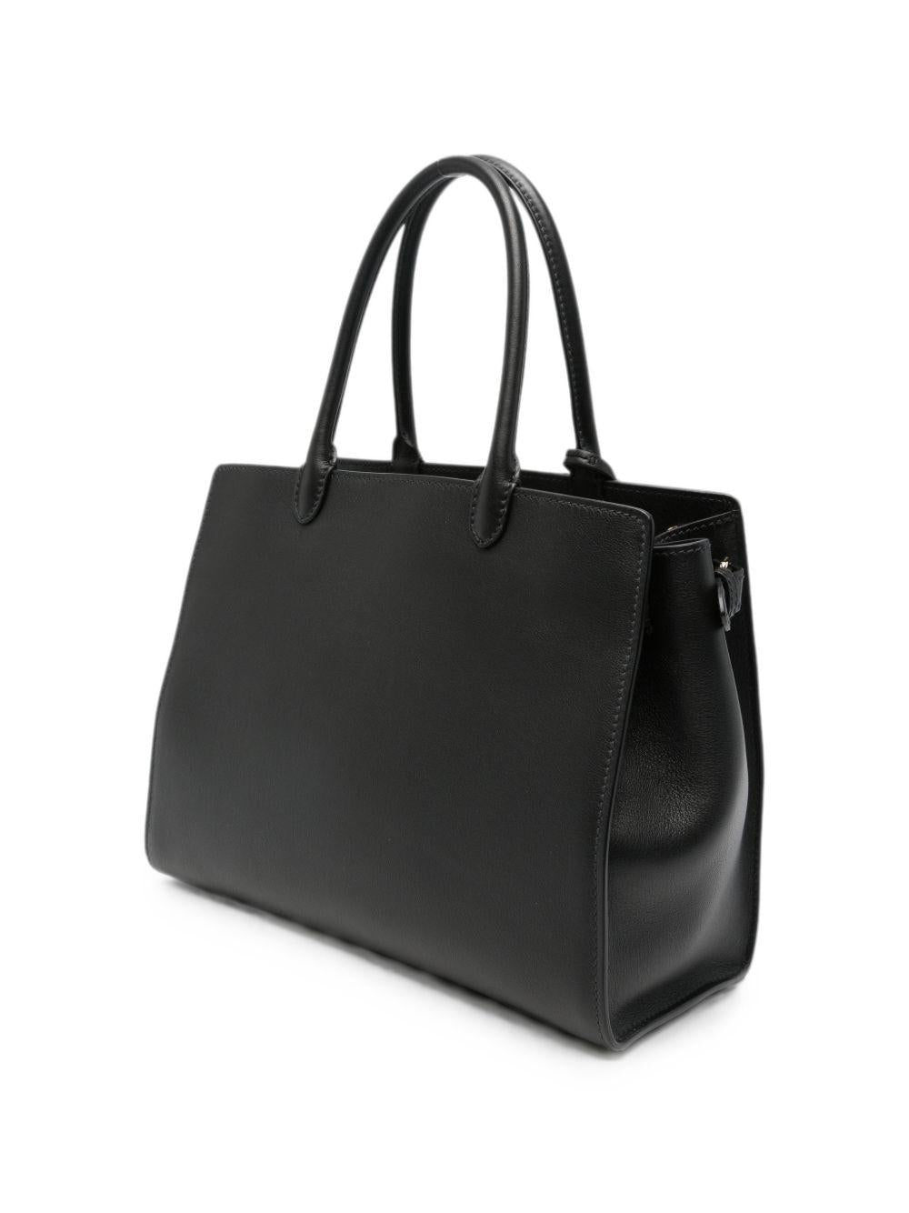 PRADA Black Saffiano Leather Tote Bag