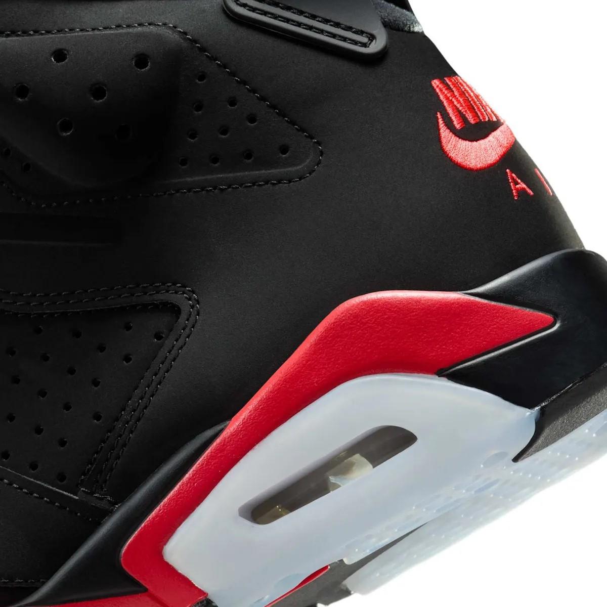 Nike Jordan 6 Retro Infrared Black High Top Sneakers for Men CT8529 001