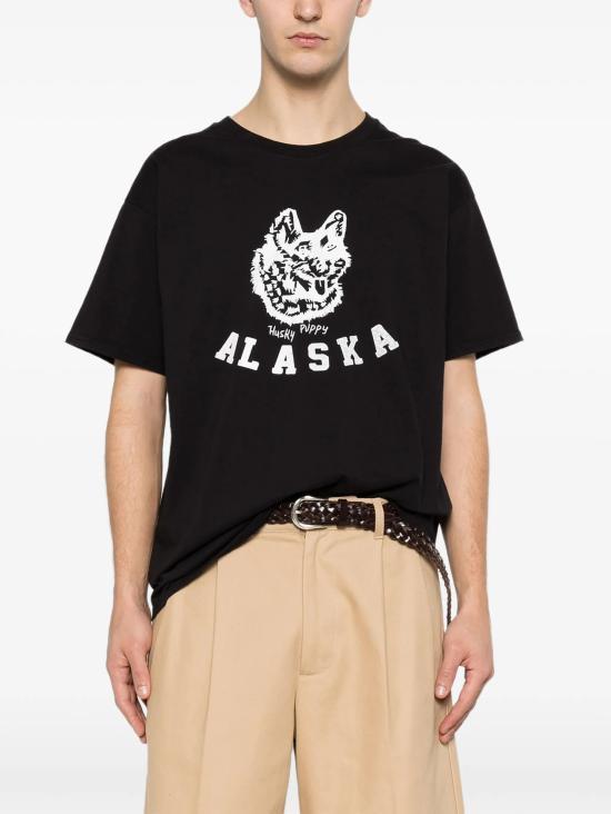 Wild Donkey Alaska Graphic Short Sleeve T-Shirt Black