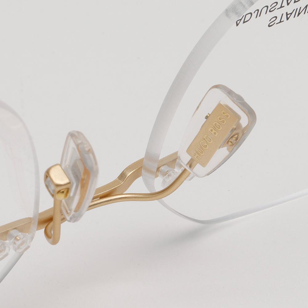 HUGO BOSS Titanium Rimless Eyeglass Frames Unisex BOSS 1265D AOZ