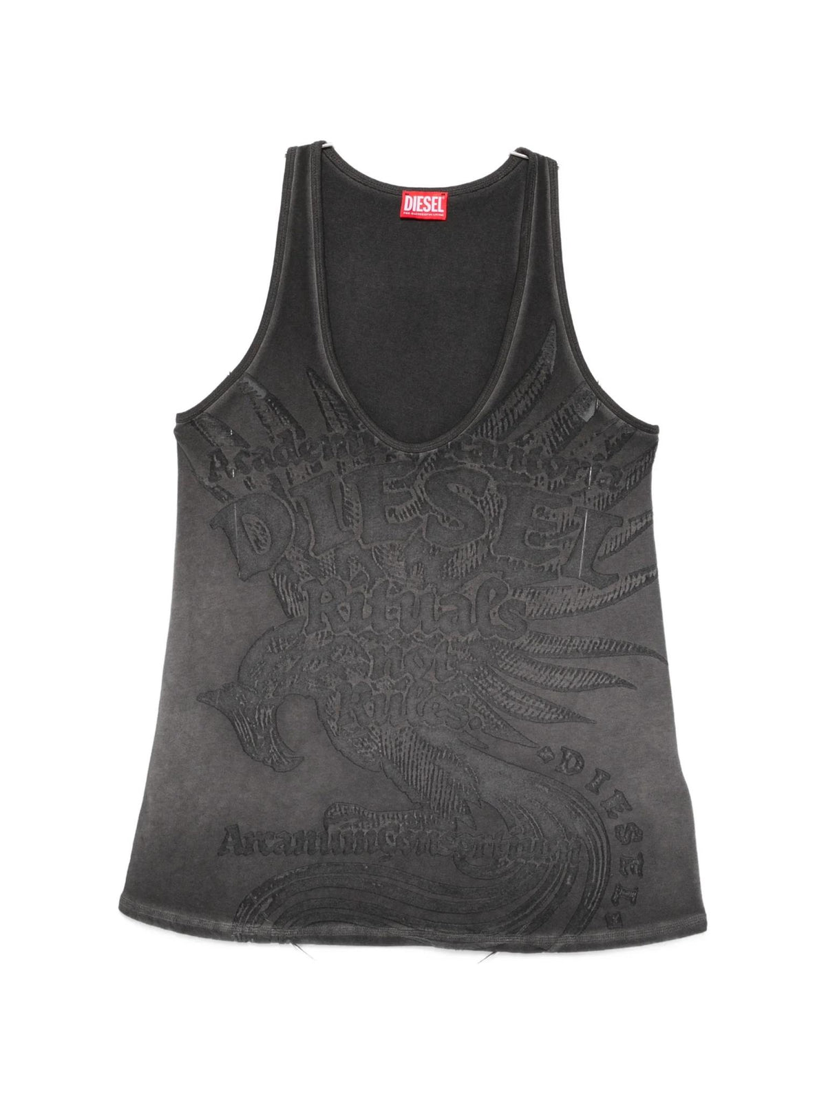 DIESEL Cotton Tank Top Sleeveless Shirt White