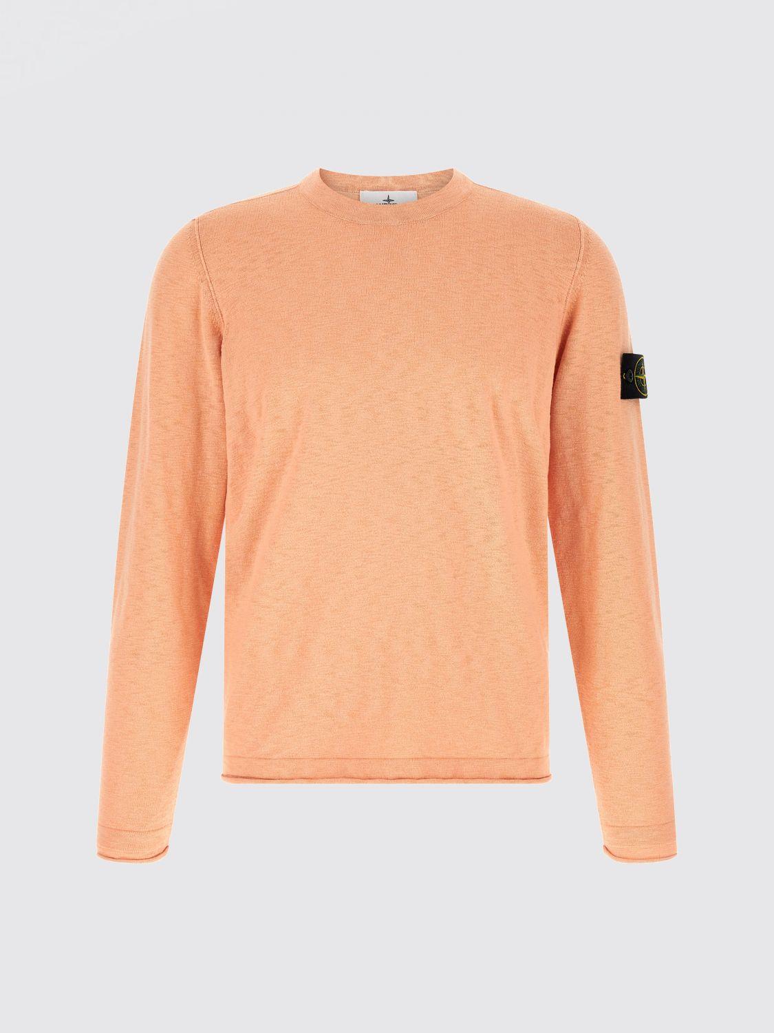 STONE ISLAND Green Wool Round Neck Knit Sweater