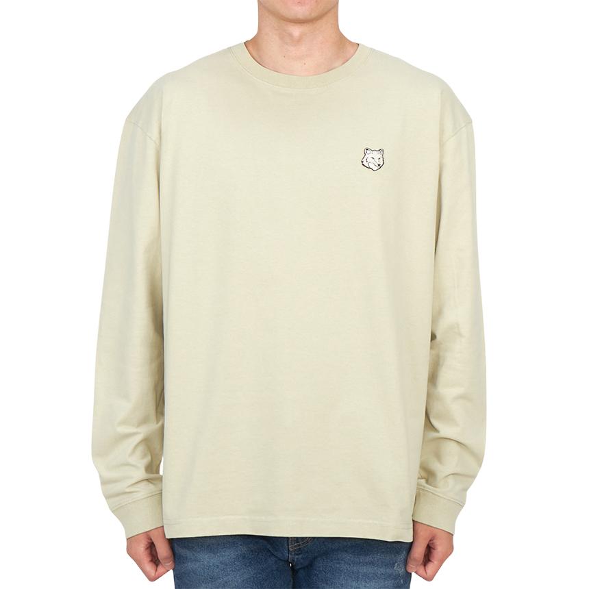 Maison Kitsune Bold Fox Head Logo Men’s Long Sleeve T-Shirt LM00109KJ0118 P129