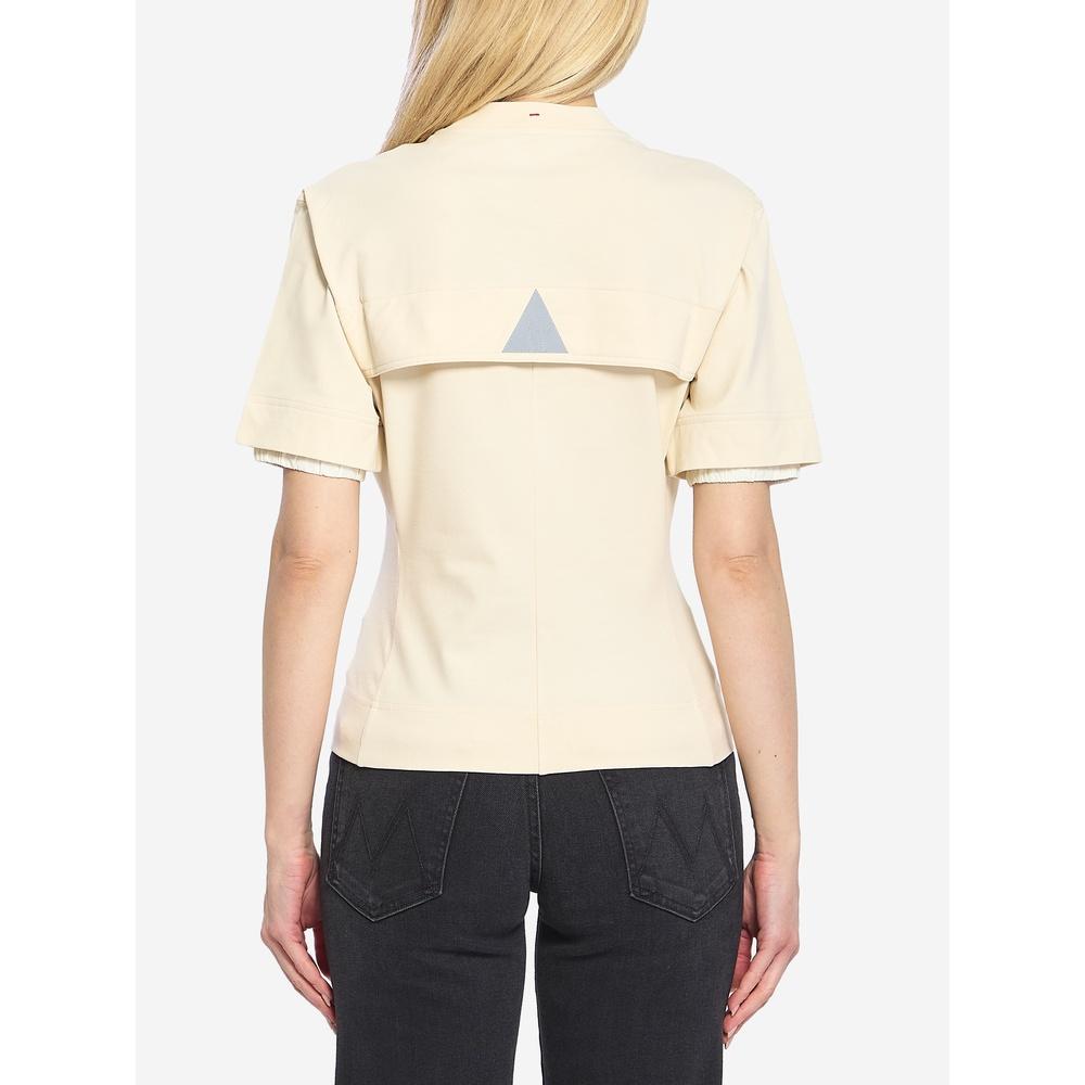 Moncler Grenoble Logo Patch Women’s Short Sleeve T-Shirt White
