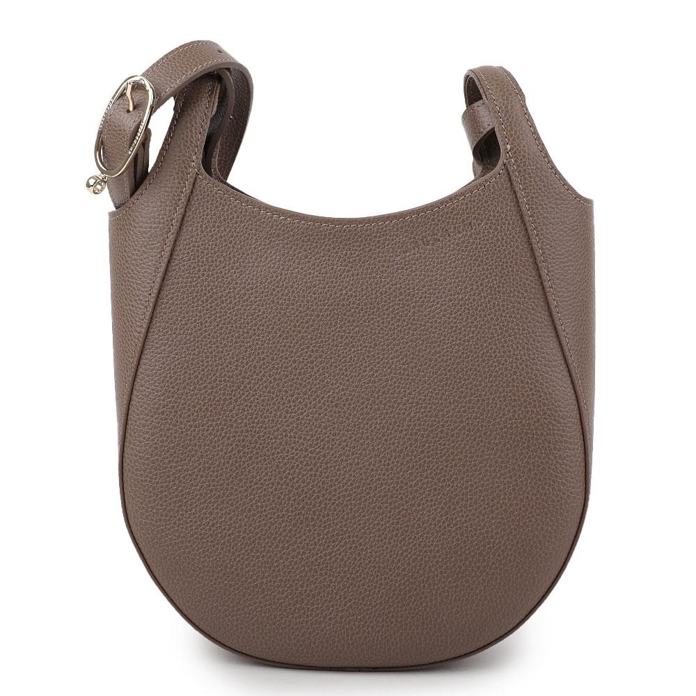 Longchamp Le Pliage Cuir Small Crossbody Bag Black Leather