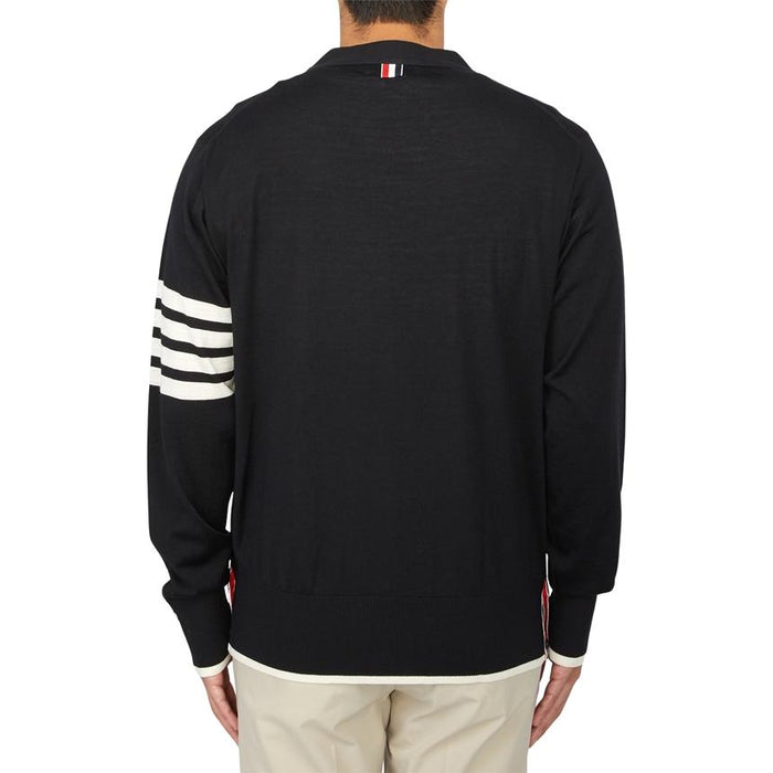 THOM BROWNE Men’s Wool Knit Cardigan MKC002D Y1014 001