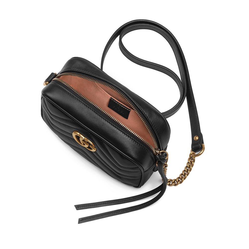 GUCCI GG Marmont Quilted Leather Shoulder Crossbody Bag 448065 DTD1T 1000
