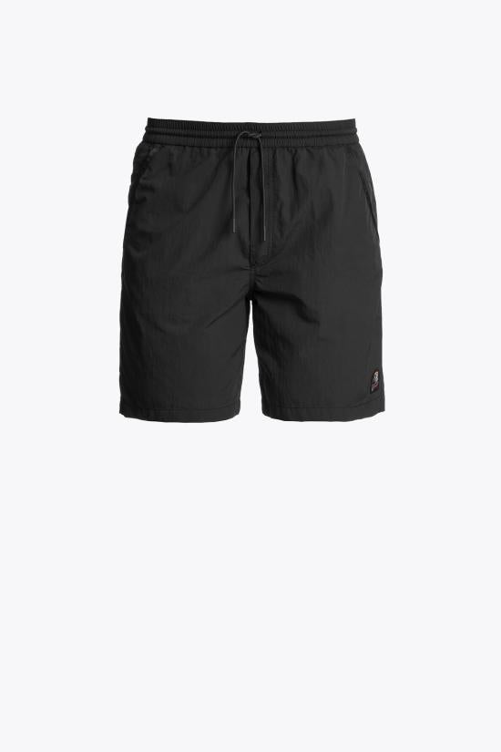 Parajumpers Black Drawstring Cotton Shorts Men’s 26SS SPMPARW 01541