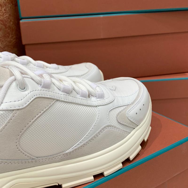 Loro Piana White Cairn Walk Low-Top Sneakers for Men