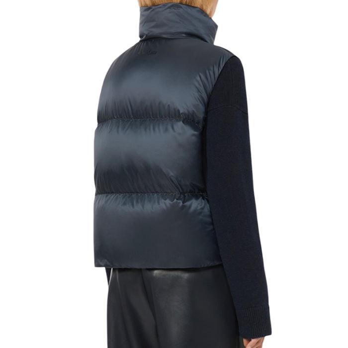 Max Mara Dark Navy Puffer Vest