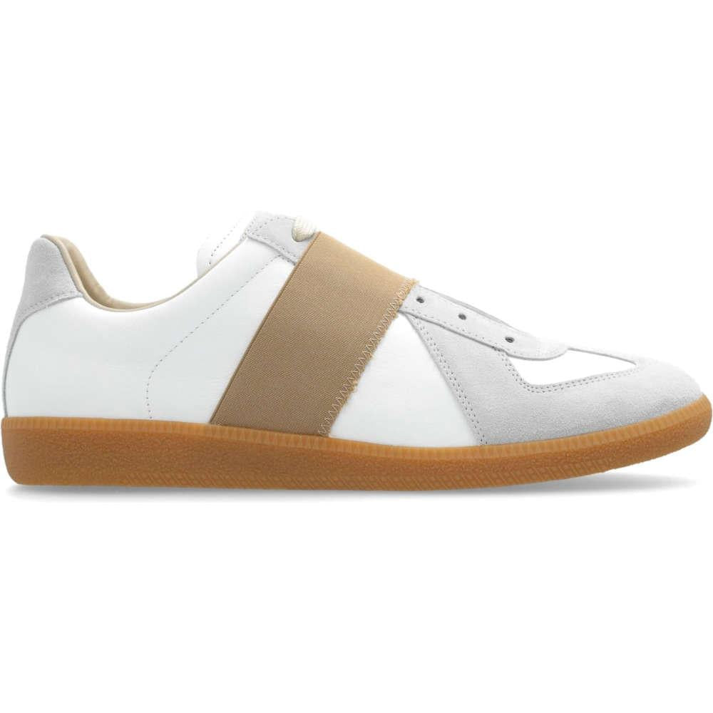 Maison Margiela White German Army Band Low-Top Sneakers