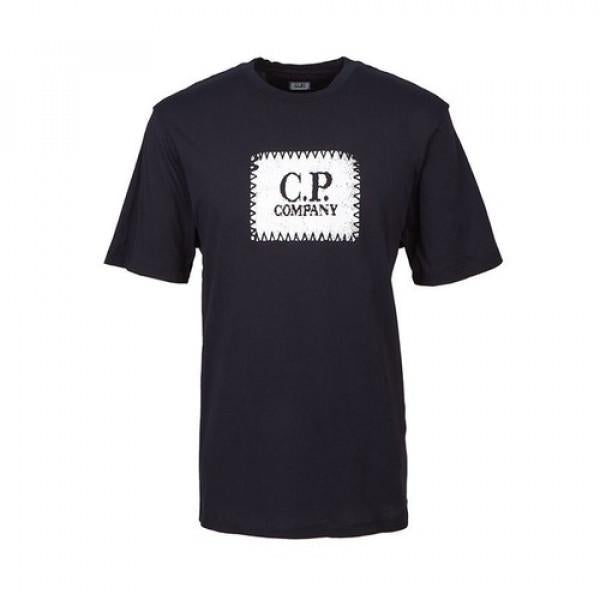 CP Company Jersey Logo Label T-Shirt Men’s Navy