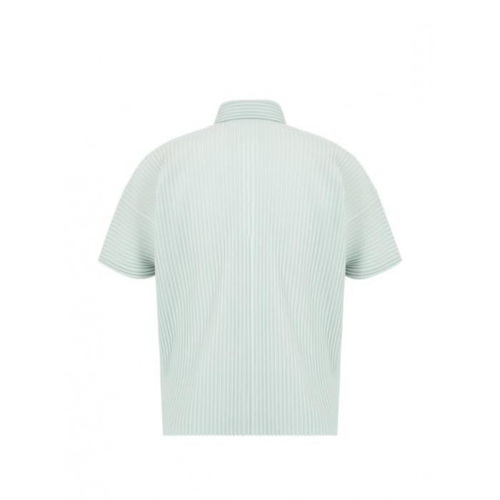 Issey Miyake Homme Plisse Monthly Color June Men's Pleated Polo Shirt