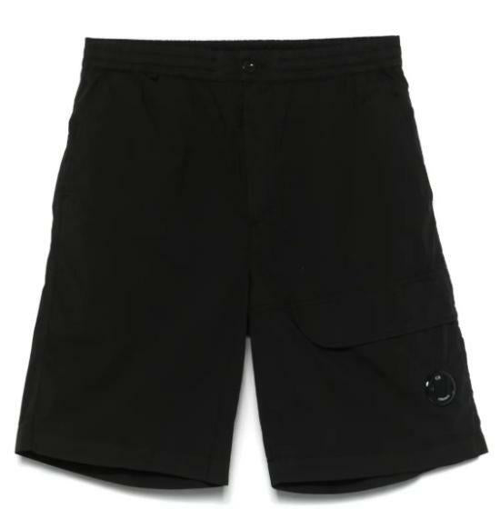 CP Company 50 Fili Stretch Cargo Shorts Black