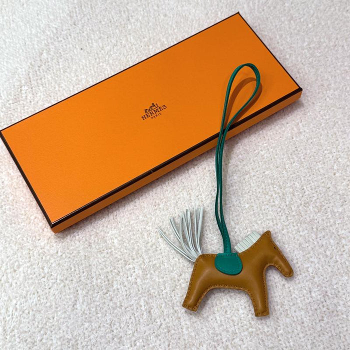 HERMES Rodeo PM Charm Calfskin Lambskin Keyring Unisex