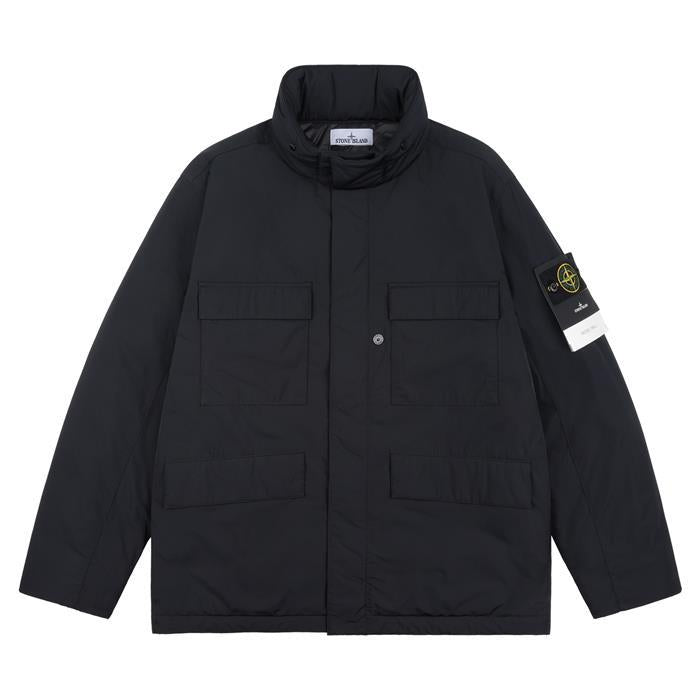 STONE ISLAND Micro Twill Snap Pocket Padded Field Jacket for Men