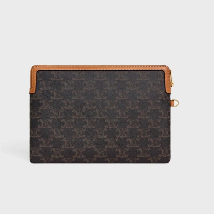 CELINE Cuir Triomphe Small Strap Pouch Clutch Bag