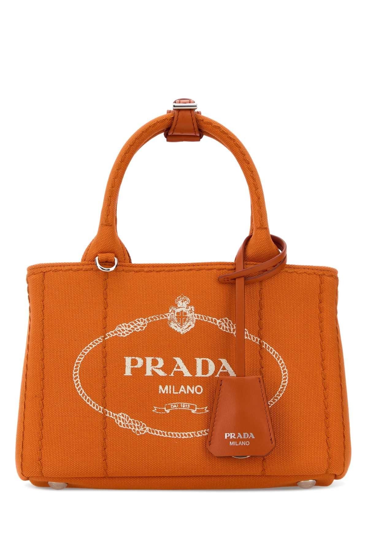 PRADA Black Leather Tote Bag