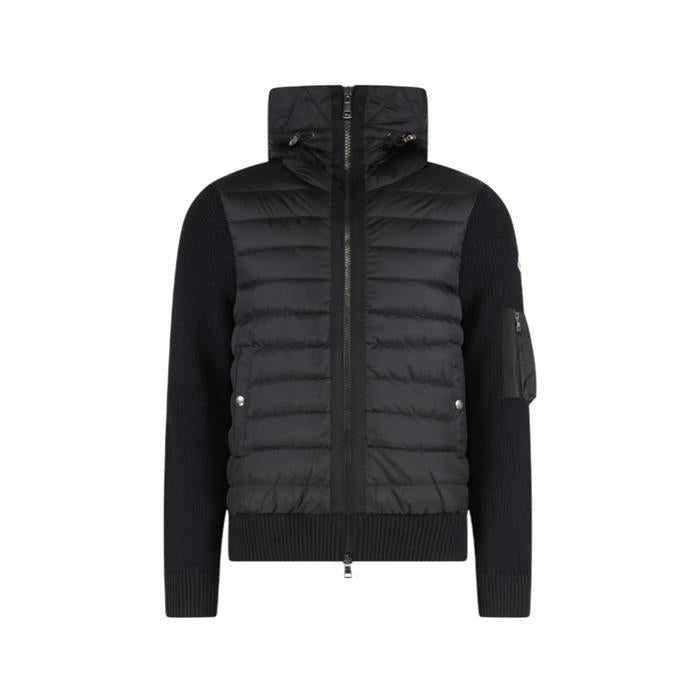 Moncler Black Padded Zip-Up Cardigan Down Jacket